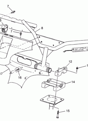 STEERING - HANDLEBAR 700 XCR 0985678(A) and EUROPEAN 700 XCR E985678 (4943114311B004)