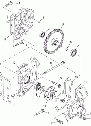 WATER PUMP 700 XCR 0985678(A) and EUROPEAN 700 XCR E985678 (4943114311D001)