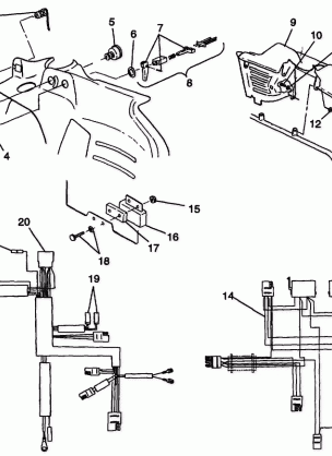 CONSOLE and WIRE HARNESS 700 XCR 0985678(A) and EUROPEAN 700 XCR E985678 (4943114311A009)