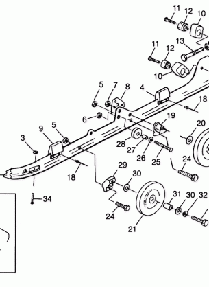 RAIL MOUNTING (SUSPENSION) - 0985782 (4943674367b012)