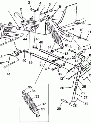 FRONT SUSPENSION and SKI - E980966 (4943724372b001)