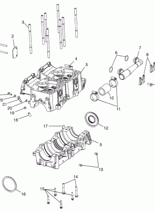 CRANKCASE - E981766 (4944154415C008)