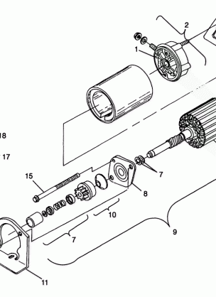 STARTING MOTOR WIDETRAK LX 0982065 and EUROPEAN WIDETRAK LX E982065 (4943884388D003)