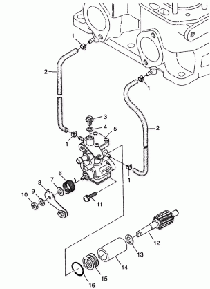 OIL PUMP 500 INDY 0982764(A)(B) and EUROPEAN 500 INDY E982764A (4942104210C013)