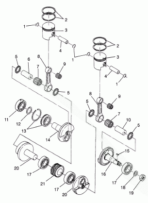 PISTON and CRANKSHAFT - 0983365 (4942484248c011)