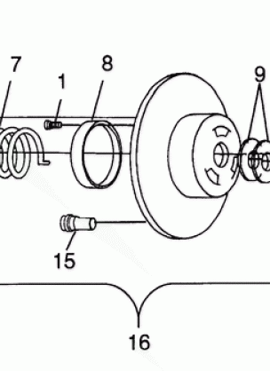 DRIVEN CLUTCH - 0983365 (4942484248c003)