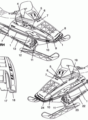 DECALS 600 RMK 0980958 and  EUROPEAN 600 RMK E980958 (4944634463A011)