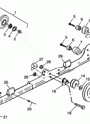 RAIL MOUNTING (SUSPENSION) - E980958 (4944634463b011)