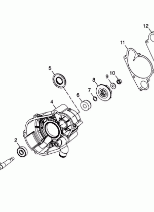 WATER PUMP 600 RMK 0980958 and EUROPEAN 600 RMK E980958 (4944634463C008)