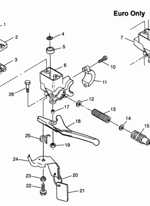 MASTER CYLINDER 600 RMK 0980958 and EUROPEAN 600 RMK E980958 (4944634463A014)