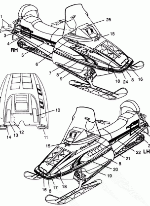 DECALS TRAN SPORT 0970143 and EUROPEAN TRAN SPORT E970143 (4938293829A013)