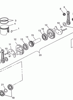 PISTON and CRANKSHAFT - 0971660 (4937893789C010)