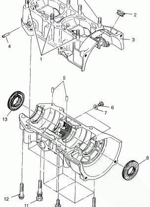 CRANKCASE - 0971760 (4937873787C009)