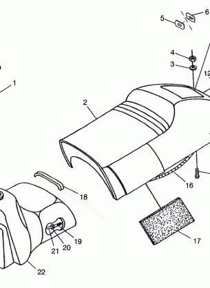 SEAT and GAS TANK 440 XC 0971760 (4937873787A006)