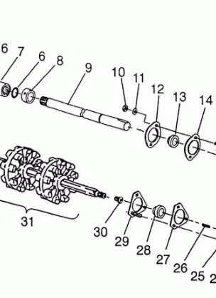 DRIVESHAFT WIDETRAK GT 0972061 and EUROPEAN WIDETRAK GT E972061 (4938173817B011)