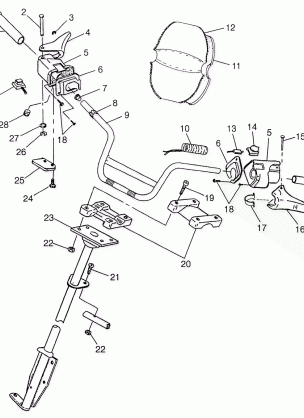 STEERING - HANDLEBAR WIDETRAK GT 0972061 and EUROPEAN WIDETRAK GT E972061 (4938173817B003)