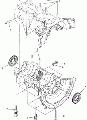 CRANKCASE WIDETRAK GT 0972061 and EUROPEAN WIDETRAK GT E972061 (4938173817C005)