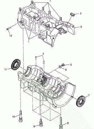 CRANKCASE 440 LC 0972760 (4938353835C004)