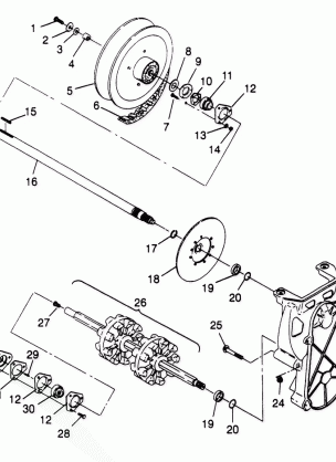 DRIVE TRAIN  500 0972764  EUROPEAN 500 E972764  500 SKS 0972564 EUROPEAN (4938393839B011)