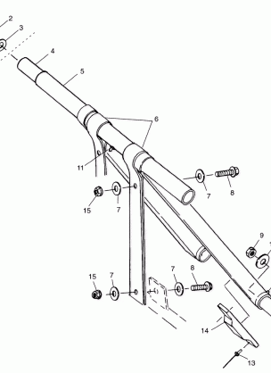 FRONT TORQUE ARM CLASSIC TOURING 0973365 and EUROPEAN CLASSIC TOURING E9733 (4938493849B013)