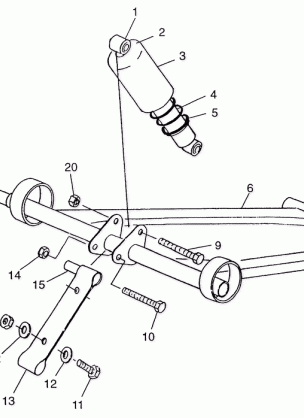 FRONT TORQUE ARM - 0973433 (4938273827B009)