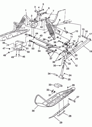 FRONT SUSPENSION  and SKI XLT LTD 0973756 and EUROPEAN XLT LTD E973756 (4937793779A013)