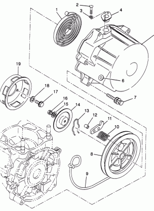 RECOIL STARTER ULTRA TOURING 0975378 and EUROPEAN ULTRA TOURING E975378 (4938133813D005)