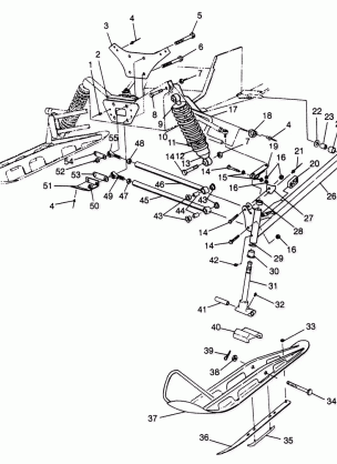 FRONT SUSPENSION and SKI ULTRA TOURING 0975378 and EUROPEAN ULTRA TOURING E (4938133813B006)