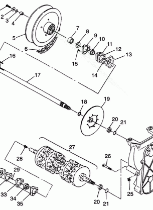 DRIVE TRAIN 600 XCR 0975677 600 XCR SE H975677 and EUROPEAN 600 XCR SE E97 (4937963796B010)