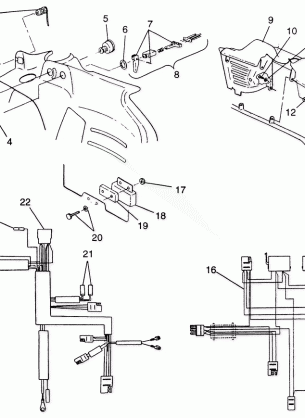 CONSOLE and WIRE HARNESS ULTRA SPX 0975678 ULTRA SPX SE H975678 and EUROPE (4939533953A010)