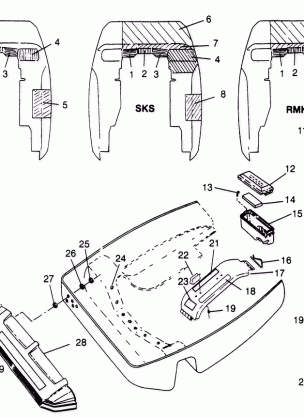 NOSEPAN XLT 0970756 XLT SKS 0970556  and XLT RMK 0970956 (4937693769A008)