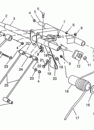 REAR TORQUE ARM 700 RMK 0970966 700 SKS 0970566 and EUROPEAN 700 SKS E970 (4938573857B014)