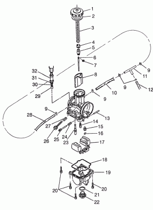 CARBURETOR 700 RMK 0970966 700 SKS 0970566 and EUROPEAN 700 SKS E970566 (4938573857C010)