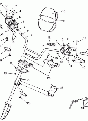 STEERING - HANDLEBAR WIDETRAK LX 0972065 and  EUROPEAN WIDETRAK LX E972065 (4938223822B003)