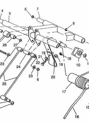 REAR TORQUE ARM TRAIL TOURING 0972262 and  EUROPEAN TRAIL TOURING E972262 (4938313831C009)