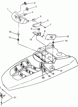 HOOD - HEADLIGHT TRAIL 0972761 EUROPEAN TRAIL E972761  TRAIL TOURING 0972 (4938313831A014)