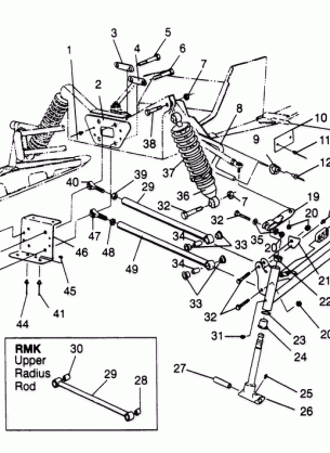 FRONT SUSPENSION  500 0972764  EUROPEAN 500 E972764  500 SKS 0972564 EUR (4938393839B003)