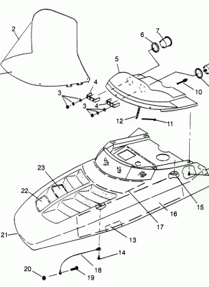 HOOD 500 0972764  EUROPEAN 500 E972764  500 SKS 0972564 EUROPEAN 500 SKS (4938393839A014)