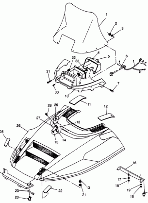 HOOD LITE GT 0973133 and EUROPEAN LITE GT E973133 (4938253825A009)