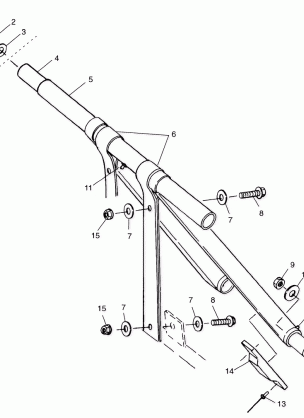 FRONT TORQUE ARM XLT TOURING 0973357 and EUROPEAN XLT TOURING E973357 (4937723772B013)