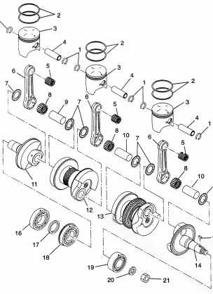 PISTON and CRANKSHAFT - H975677 (4937963796C013)