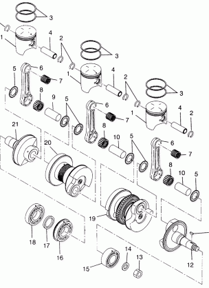 PISTON and CRANKSHAFT - H975678 (4939533953C014)