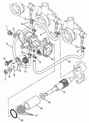 OIL PUMP Storm 0975782 Storm S.E. H975782 European Storm S.E. E975782  a (4937823782D008)