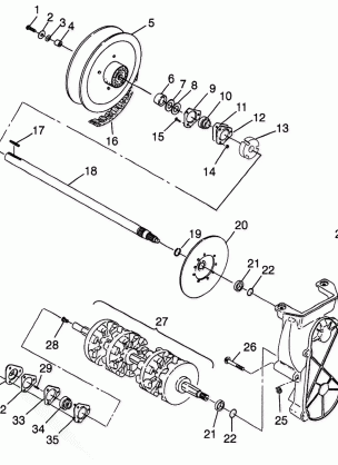 DRIVE TRAIN Storm 0975782 Storm S.E. H975782 European Storm S.E. E975782 (4937823782C007)