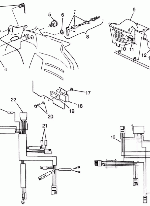 CONSOLE and WIRE HARNESS Storm 0975782 Storm S.E. H975782 European Storm (4937823782A010)