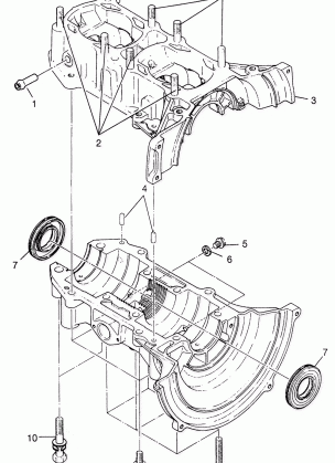 CRANKCASE  SUPER SPORT 0970761 (4937643764C005)