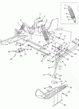 FRONT SUSPENSION and SKI SUPER SPORT 0970761 (4937643764B001)