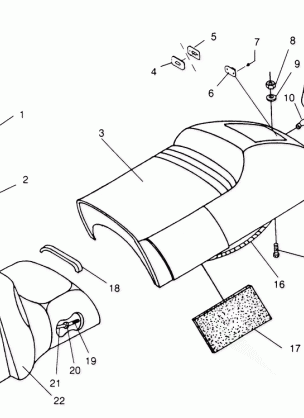 SEAT and GAS TANK 440 XCR 0961660 (4932113211A007)