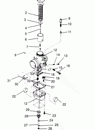 CARBURETOR 440 XCR 0961660 (4932113211C013)