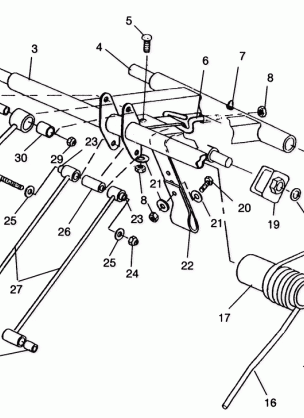 REAR TORQUE ARM TRAIL 0962761 (4931763176C007)